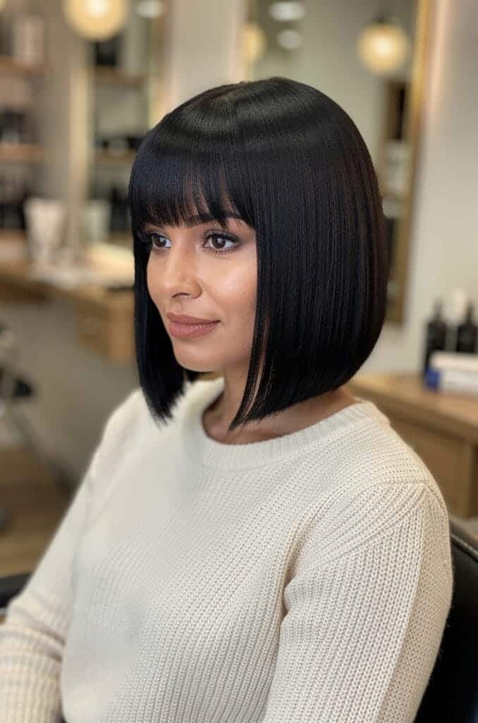 Long Bob with Invisible Layers