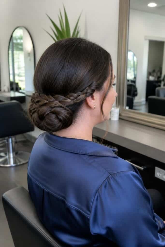 Low Braided Bun