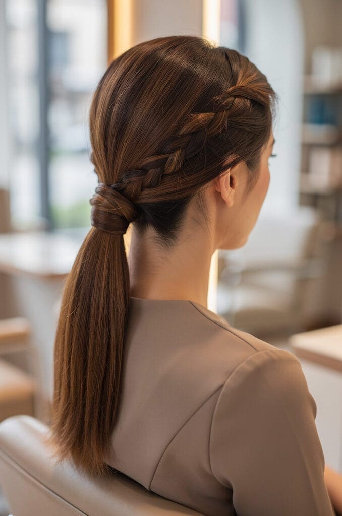 Low Twisted Ponytail