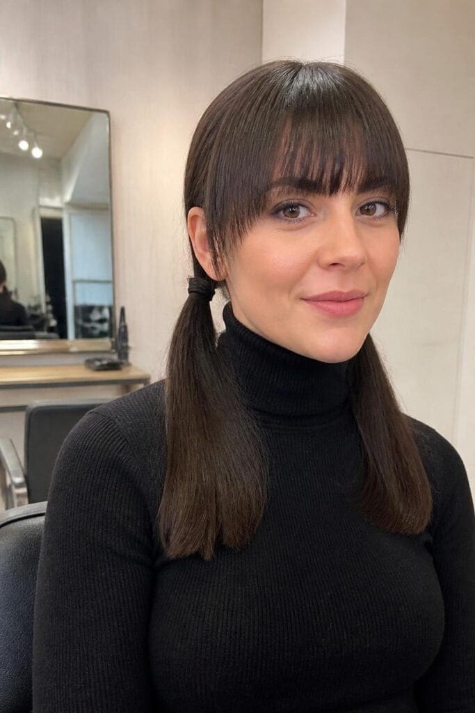 Pigtails with Bangs