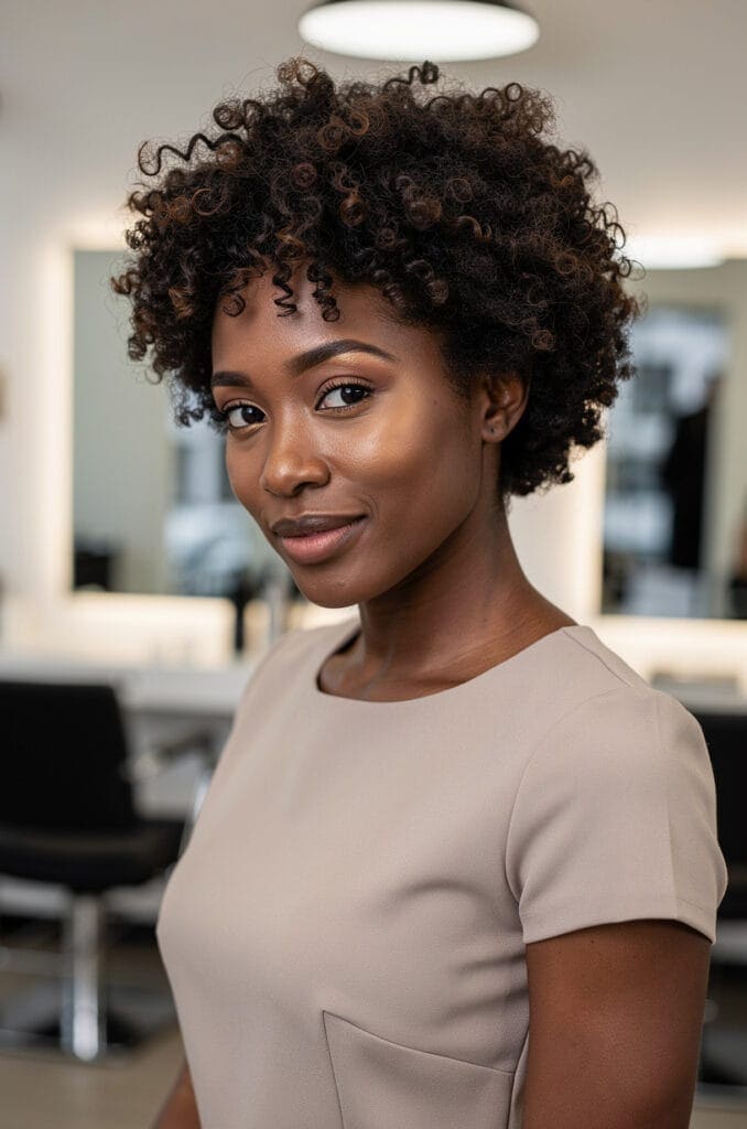 Short Curly Afro