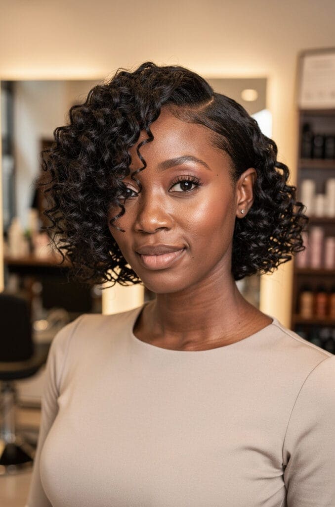 Short Curly Bob