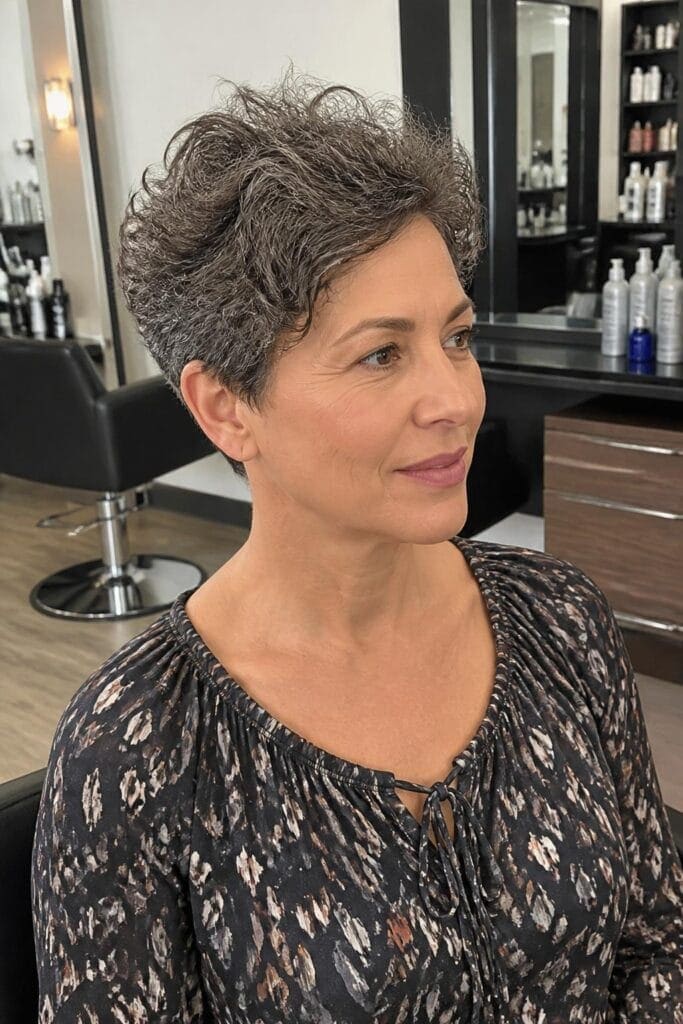 Short Curly Pixie