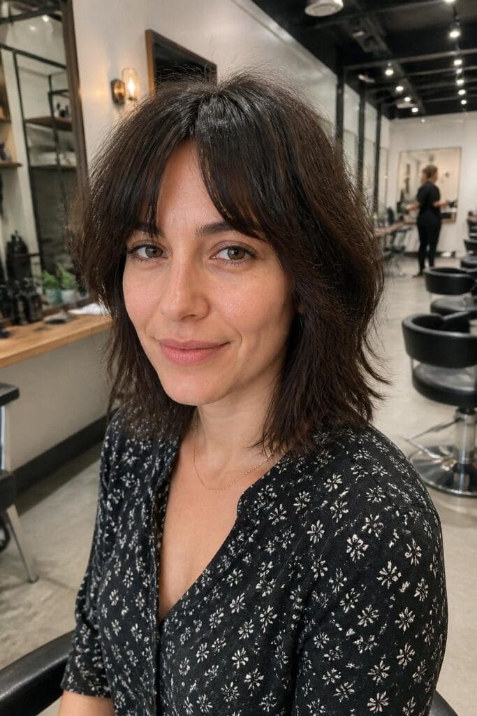 Short Shag with Bangs