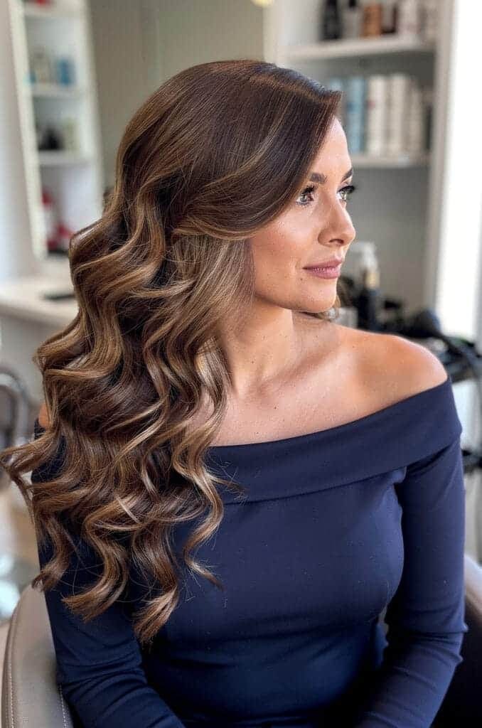 Side-Swept Curls