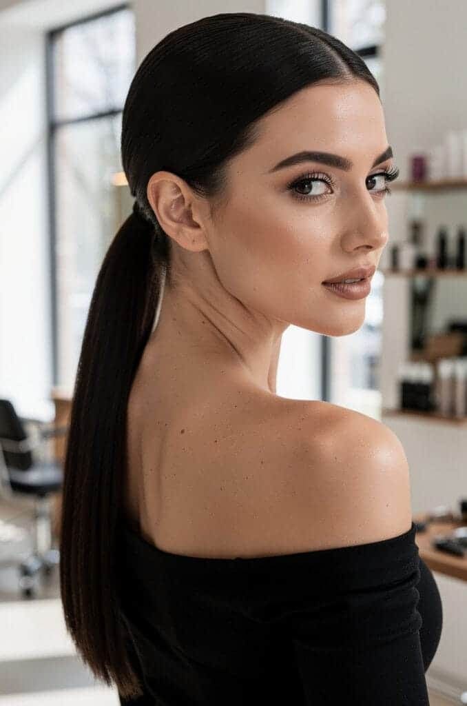 Sleek Low Ponytail