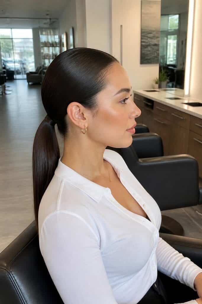 Sleek Low Ponytail