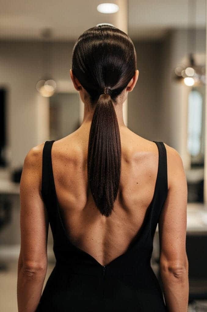 Sleek Low Ponytail