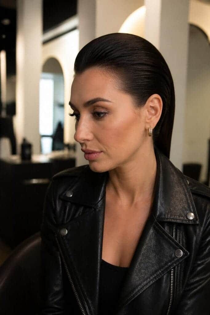 Slicked-Back Style