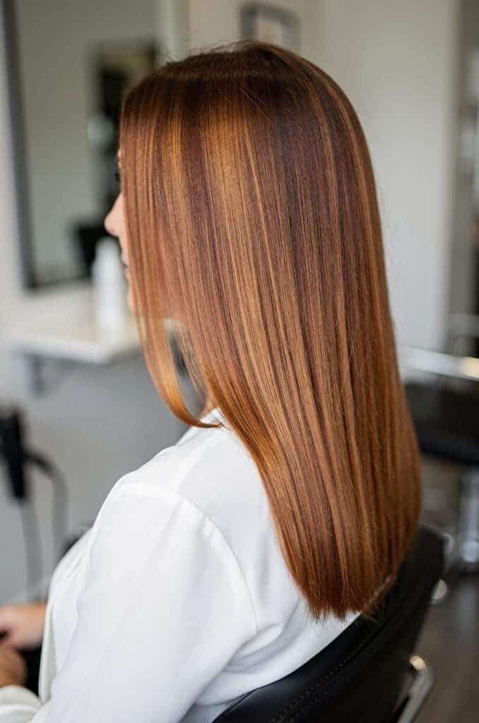 Soft Ginger Brown Balayage