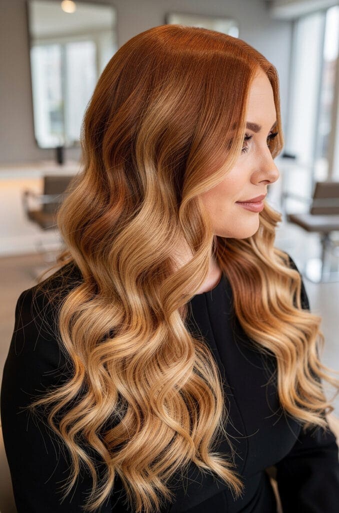 Soft Ginger Brown with Golden Ends