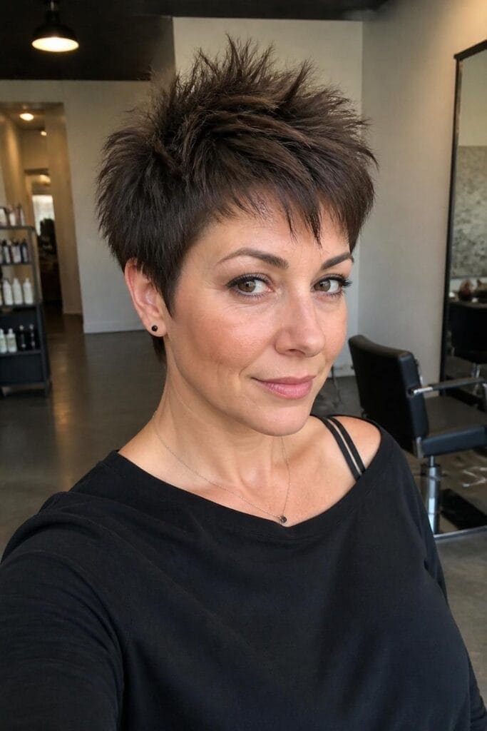 Spiky Pixie for Fine Hair