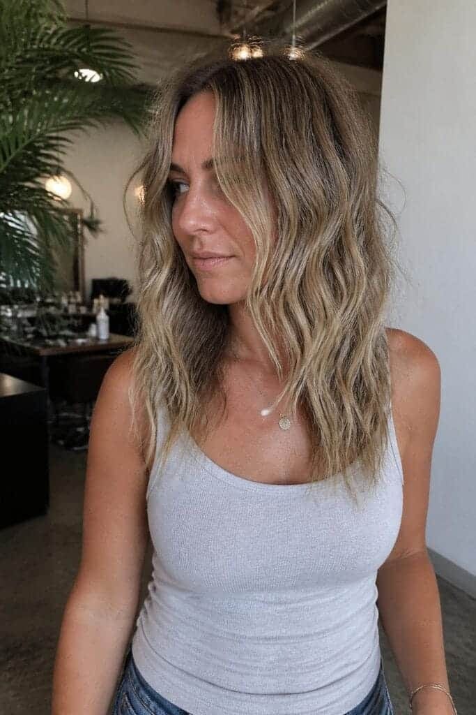 Textured Beach Waves with Sea Salt