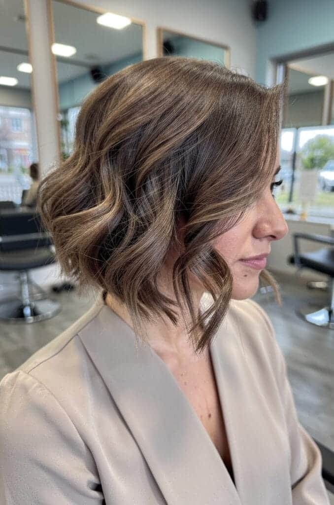 Textured Bob with Waves