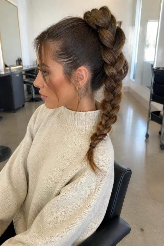 The Braided High Ponytail