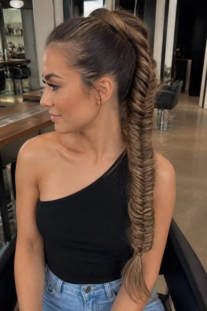 The Fishtail High Ponytail