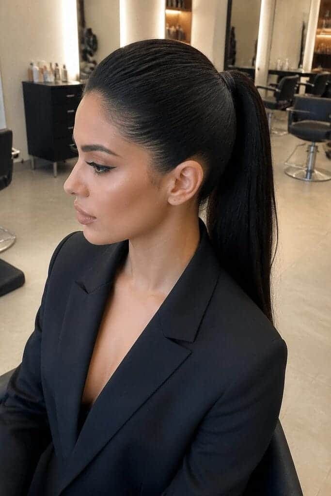 The Sleek High Ponytail with Volume