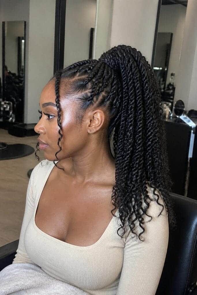 The Twisted High Ponytail
