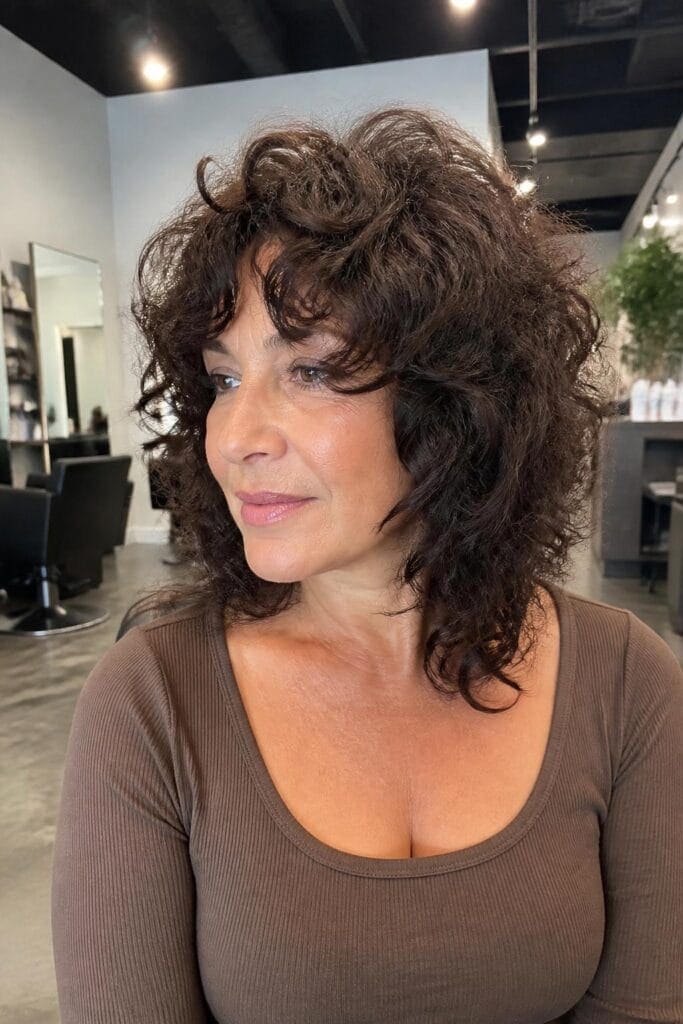 Voluminous Curly Shag