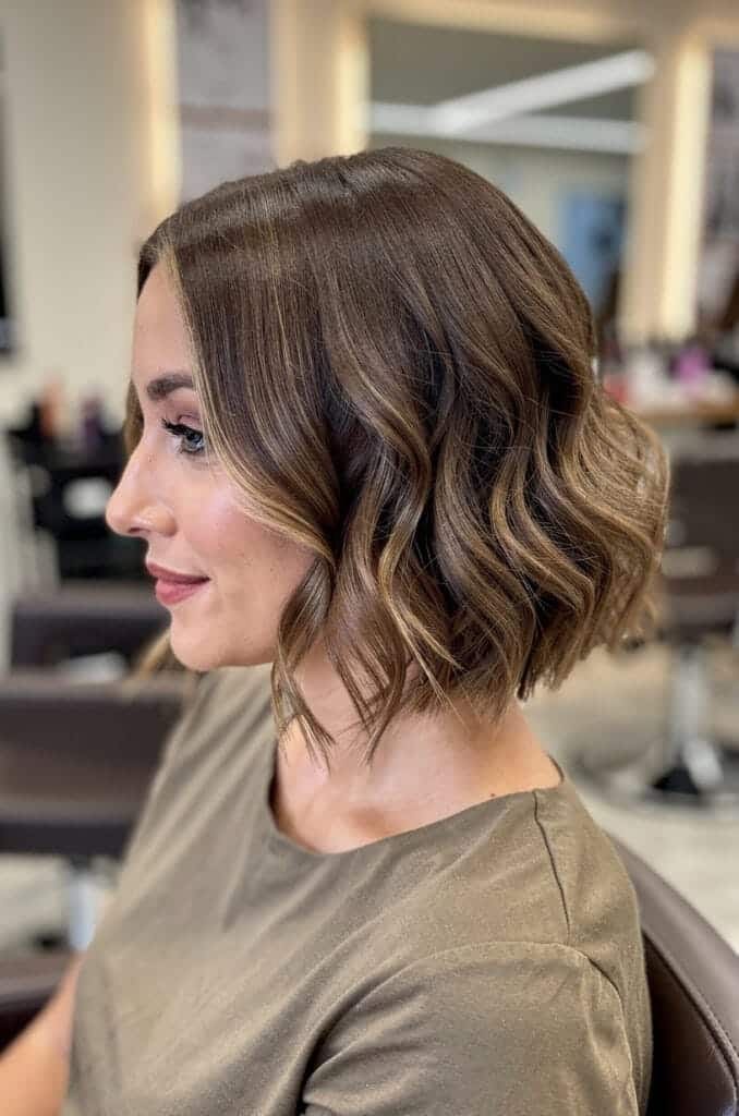 Wavy Bob with Volume at Roots
