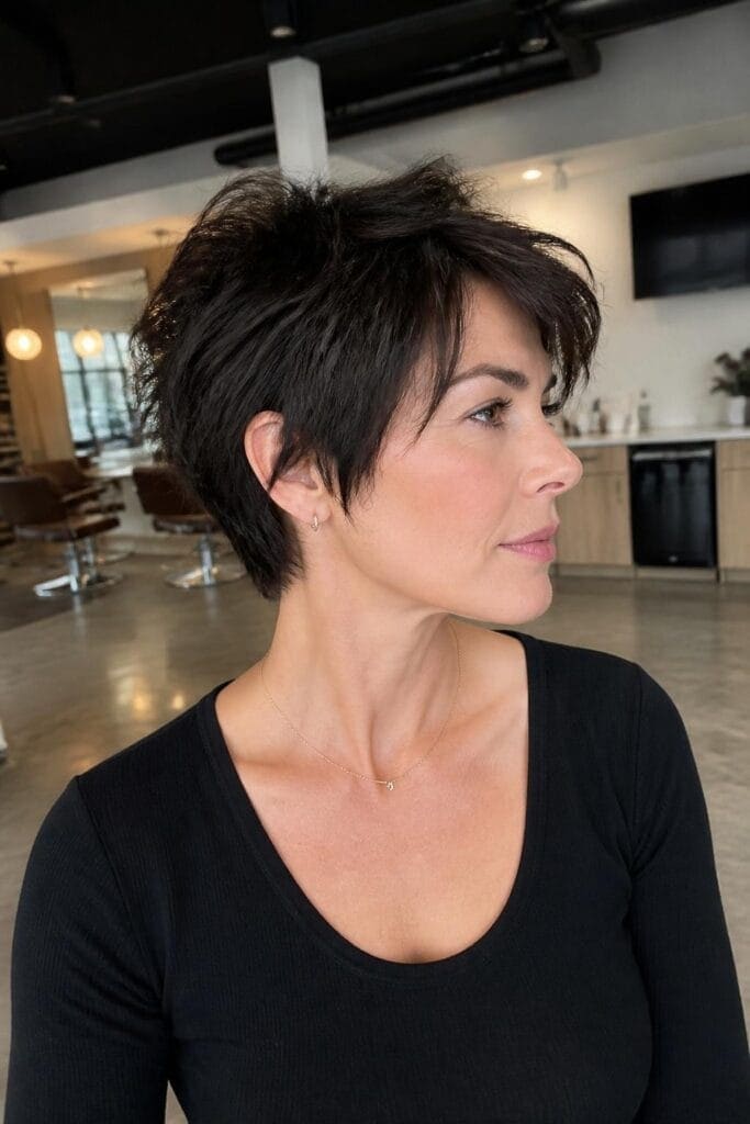 1. The Textured Pixie Shag