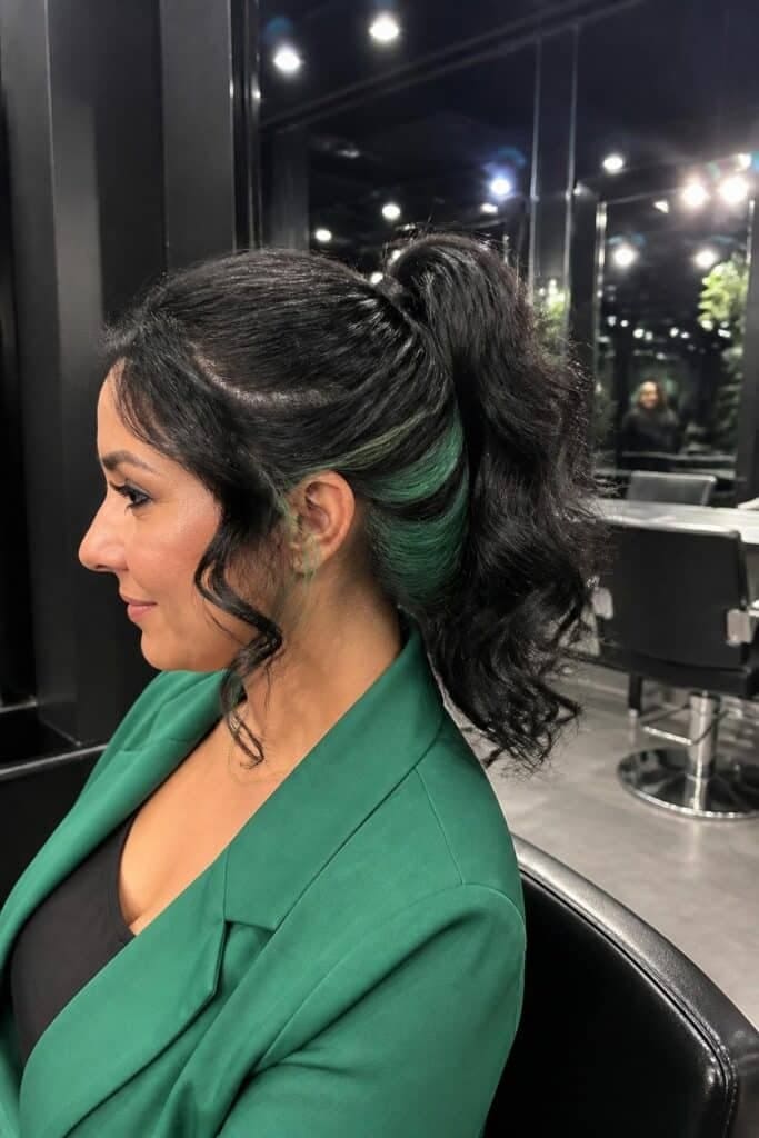 13. Emerald Green Peekaboo