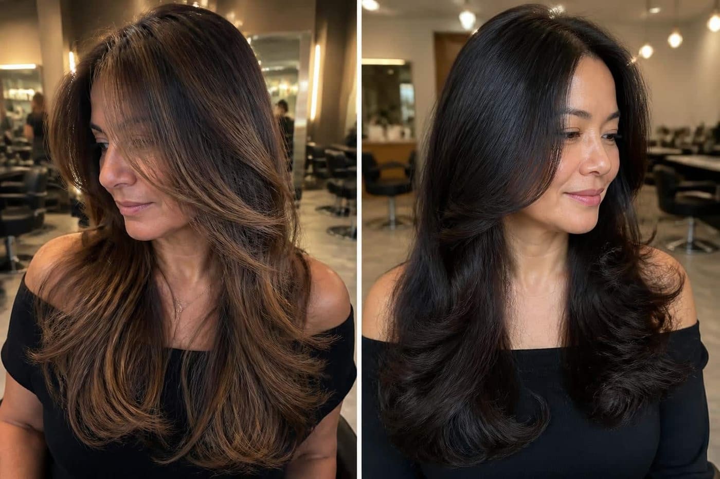 15 Easy Off Shoulder Hairstyles for Long Hair