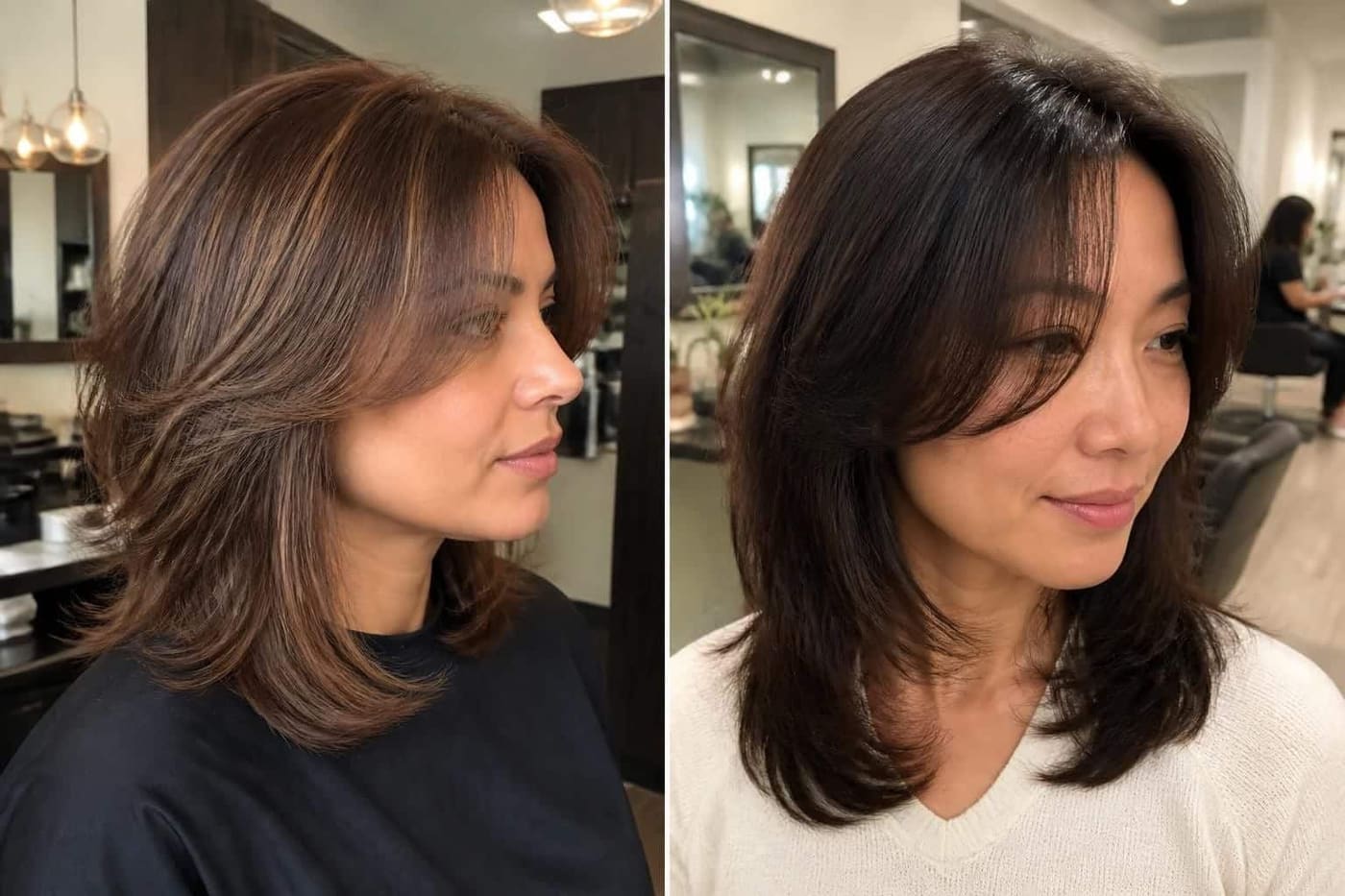 15 Medium Length Layered Haircuts That Make You Look Younger