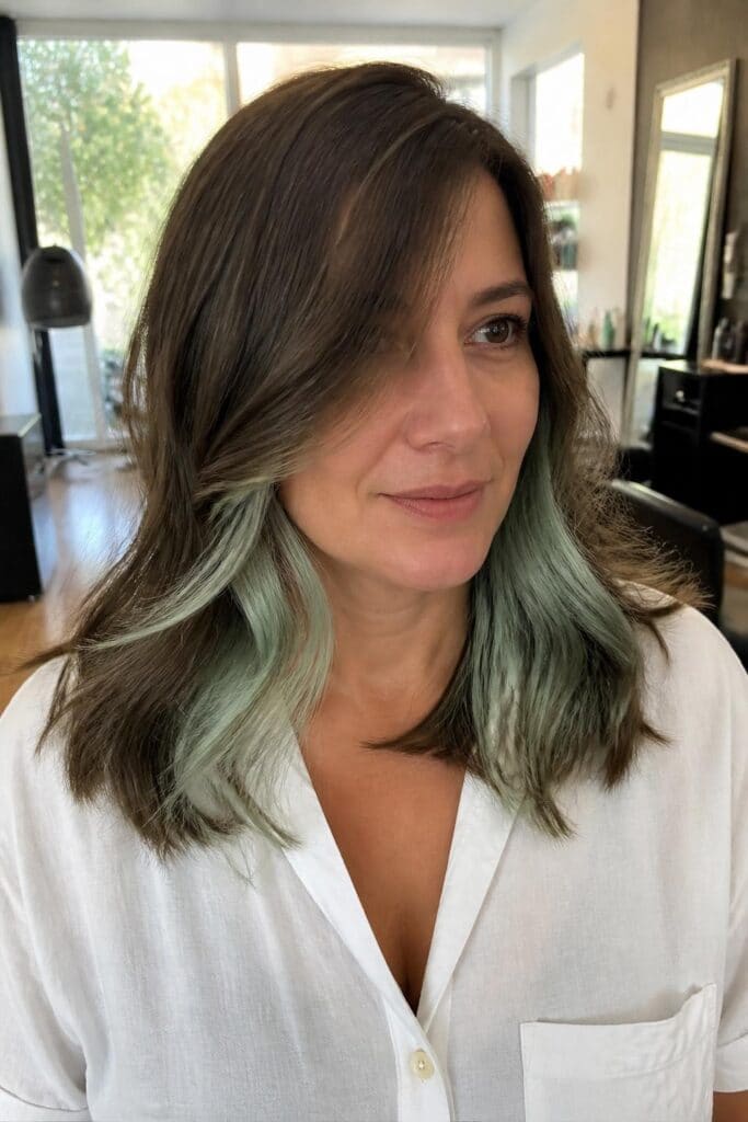5. Mint Green Peekaboo
