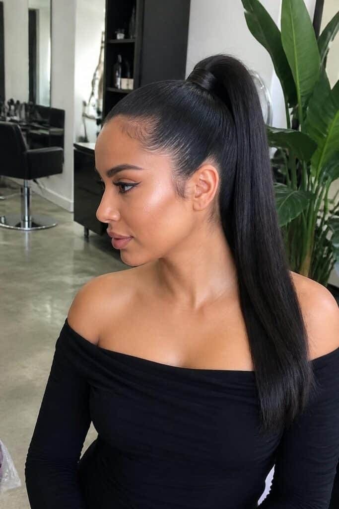 5. Sleek High Ponytail