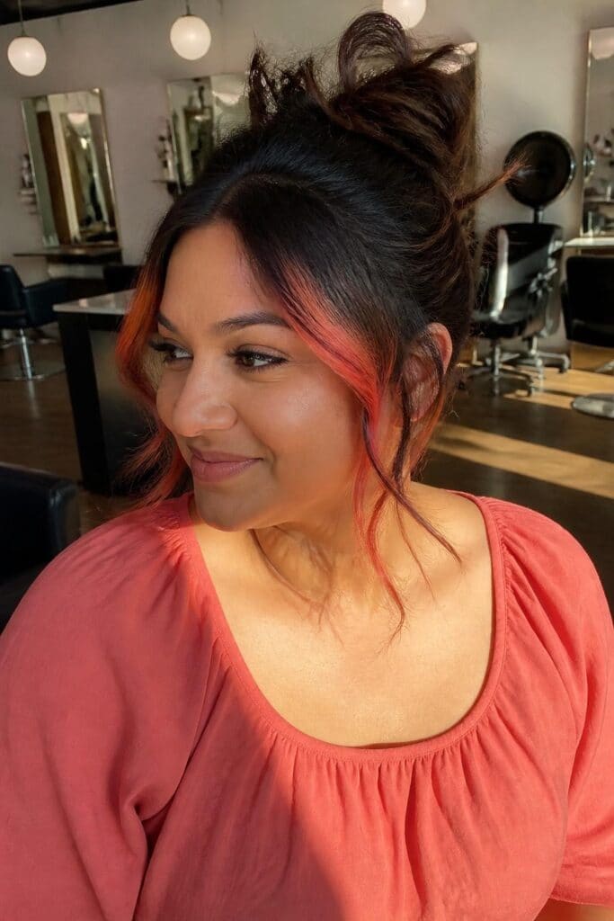 7. Peach Orange Peekaboo
