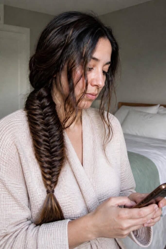 8. Fishtail Braid Waves