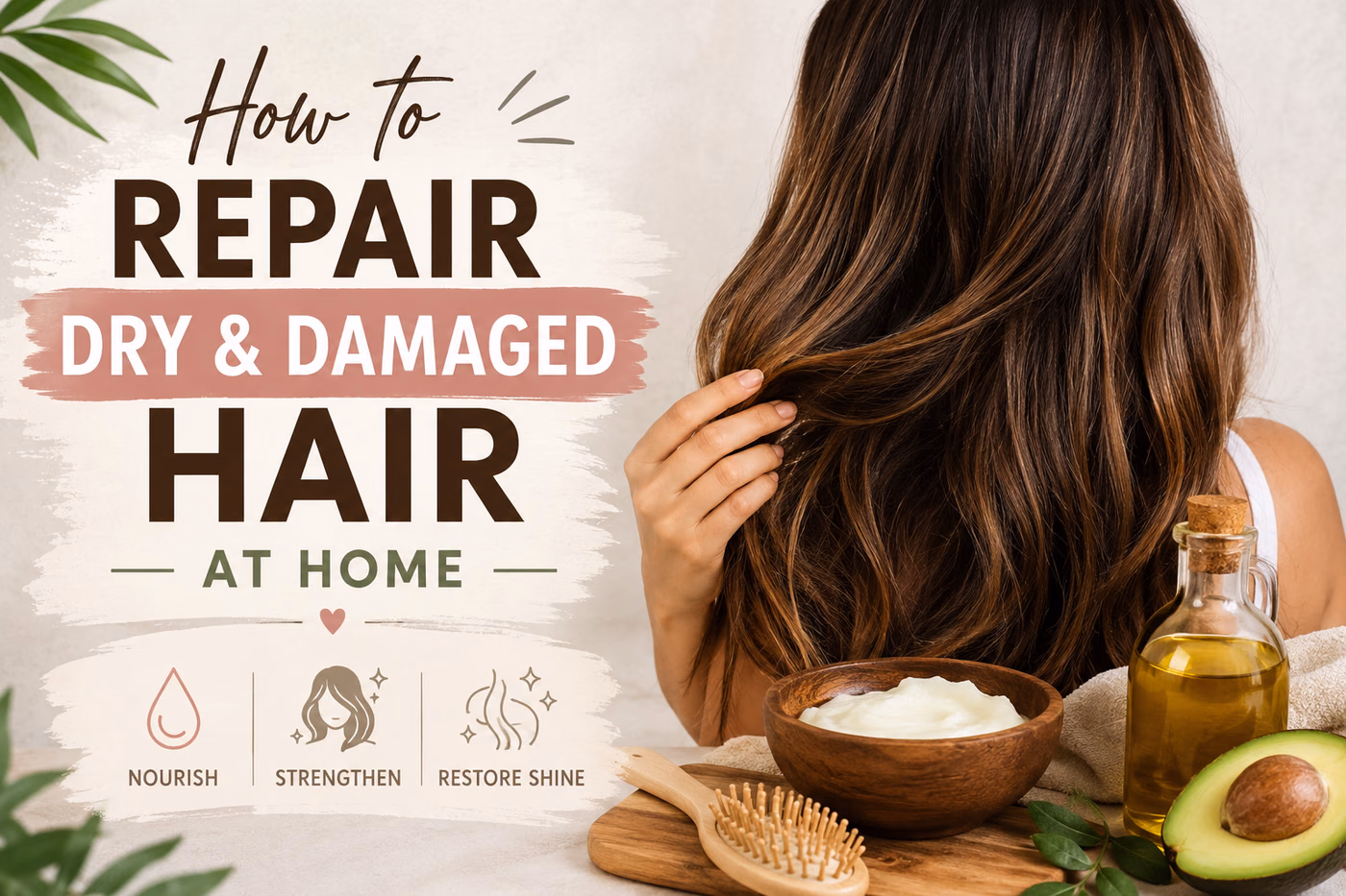 How to Repair Dry and Damaged Hair at Home? (Easy Guide)