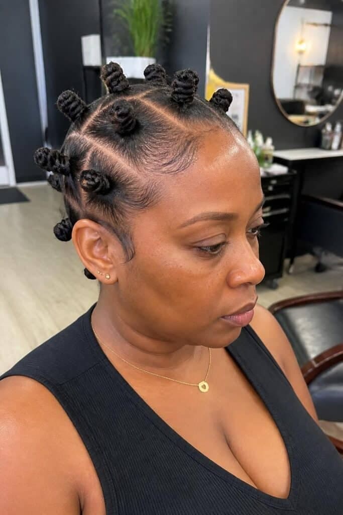 Bantu Knots for Defined Curls
