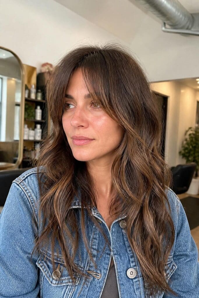 Bardot Bangs with Long Shag