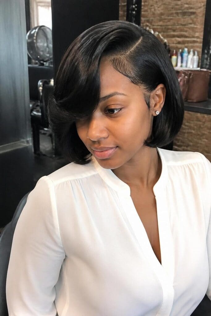 Bob with Side Swept Bangs