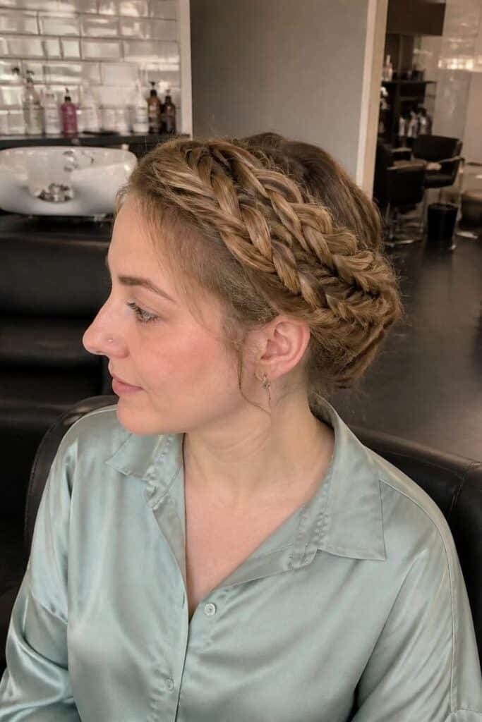 Braided Crown Updo