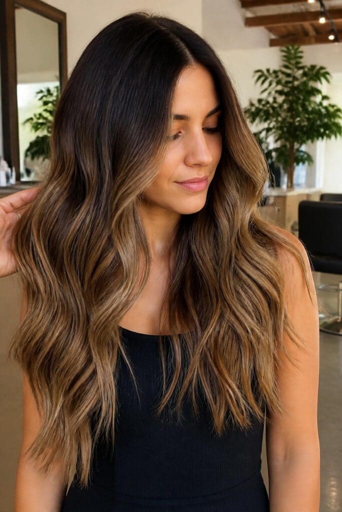 Bronde Balayage for Long Hair