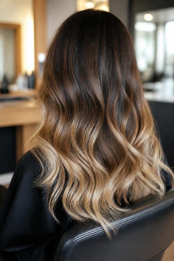 Bronde Balayage with Blonde Ends