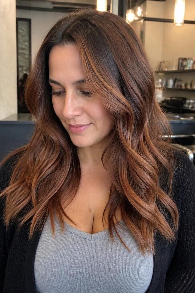 Cinnamon Brown with Copper Highlights