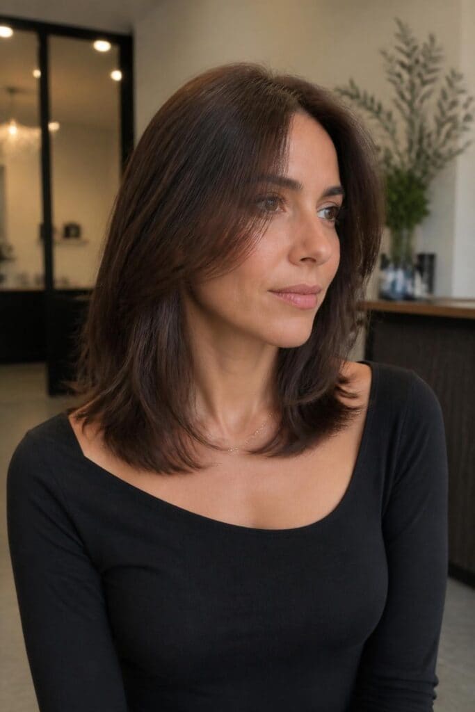 Collarbone Length with Long Layers