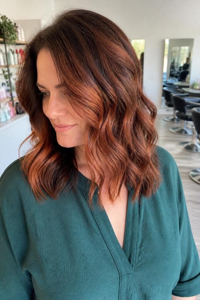 Copper Auburn Balayage