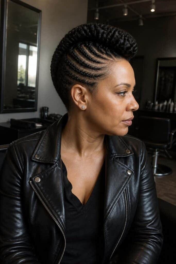 Cornrow Faux Hawk