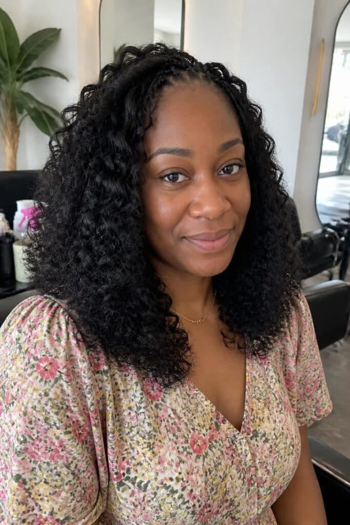 Crochet Braids with Curly Weave