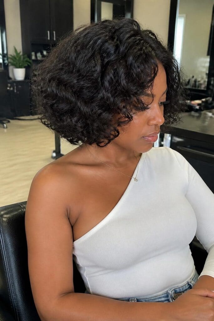Curly Bob with Volume