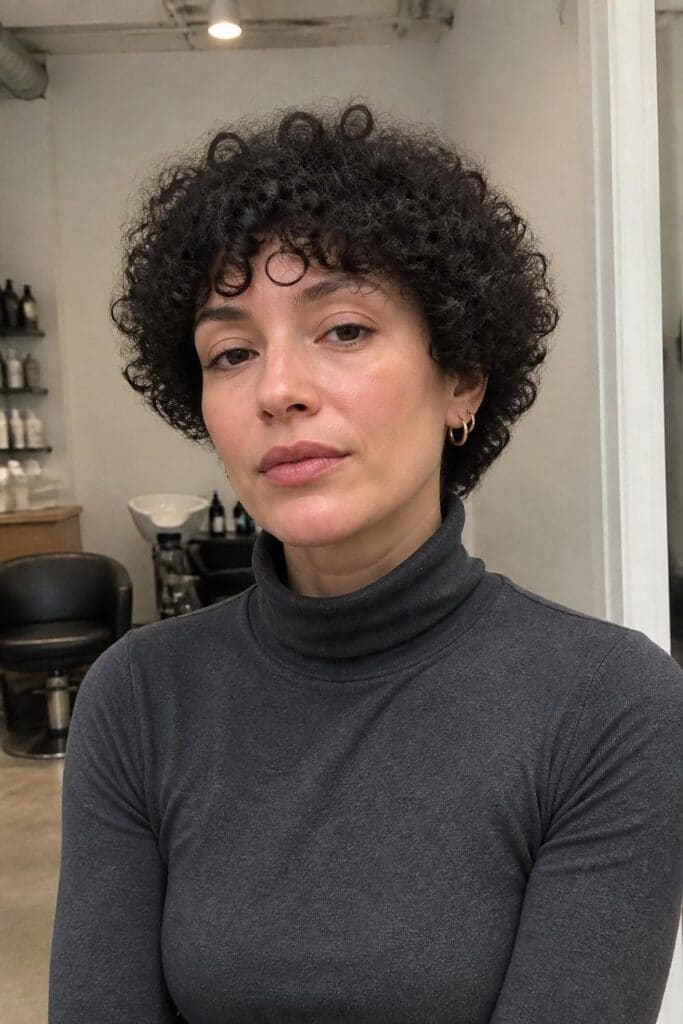 Curly Bowl Cut