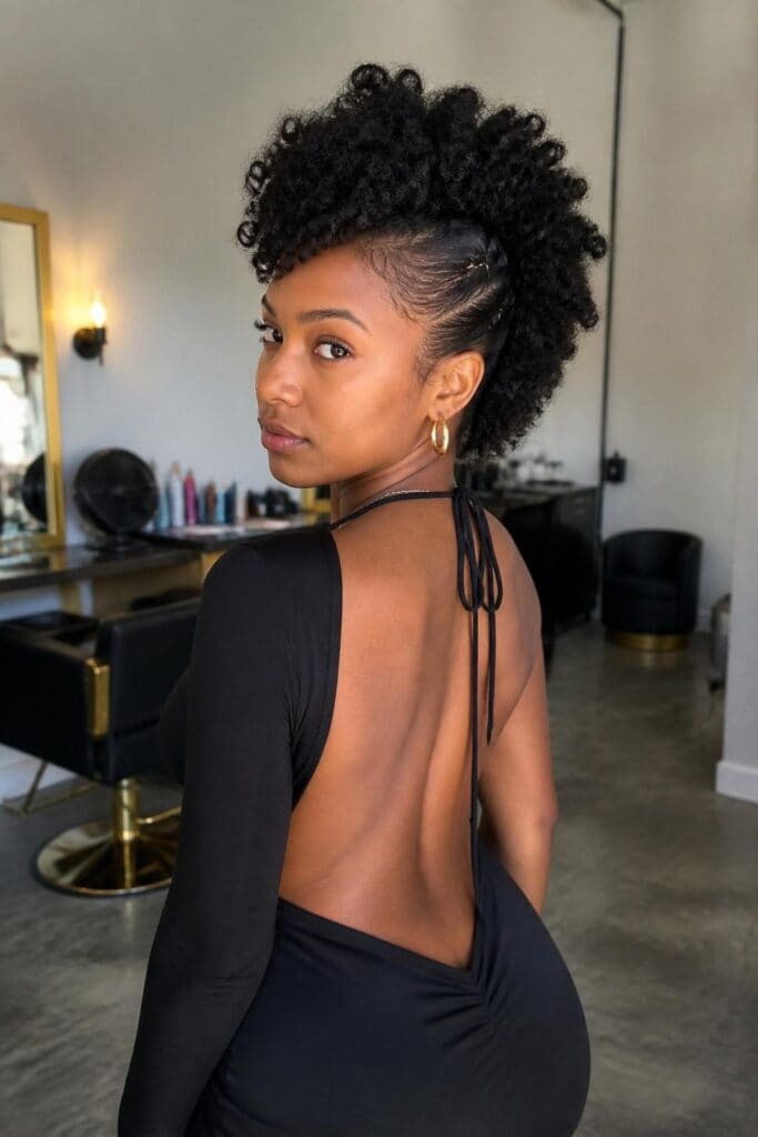 Curly Faux Hawk