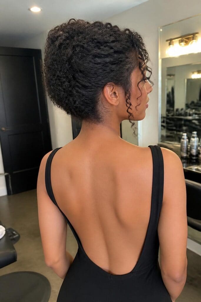 Curly French Twist