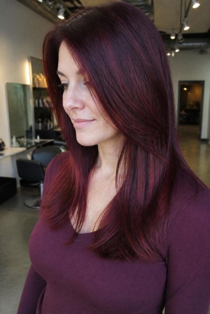 Dark Ginger with Red-Violet Tones