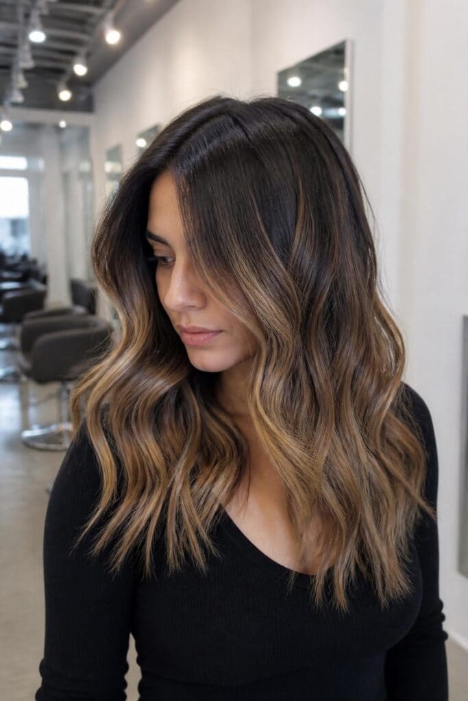 Dark Root Bronde Balayage